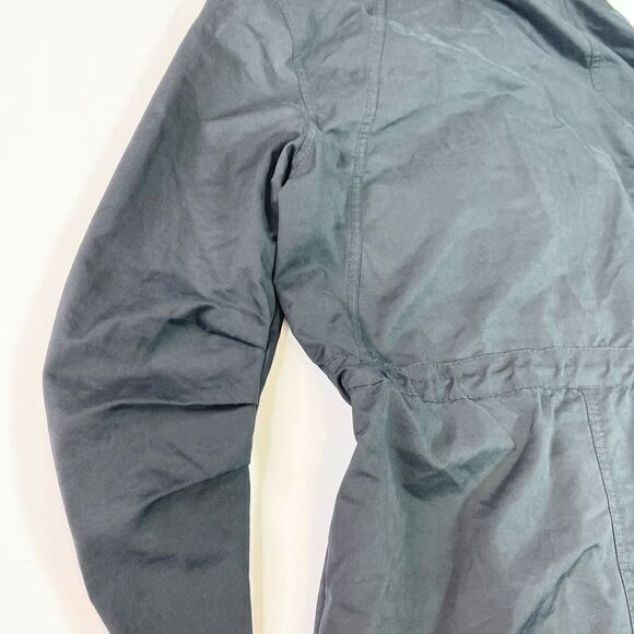 Bench Anorak Jacket Women's Small Black Hooded Full Zip Cotton Blend Windbreaker - Picture 7 of 9